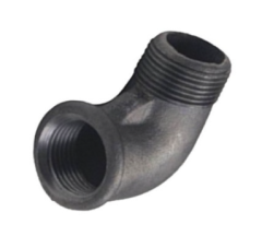 Siyah 1 1/2'' Kuyruklu Dirsek