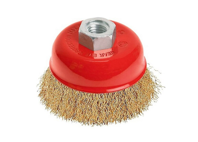 Saçaklı Çanak Tel Fırça 100mm