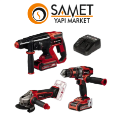 Einhell TE-TK 18/3 Lİ + 2 (CD+AG+HD) Akülü Alet Seti