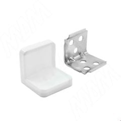 Mobilya Dolap Askı Elemanı Montaj Bağlantı Sabitleme Demiri L Tipi Beyaz