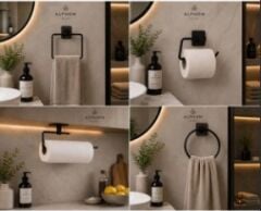 BANYO SETİ 4 LÜ YAPIŞKANLI ALPHOM