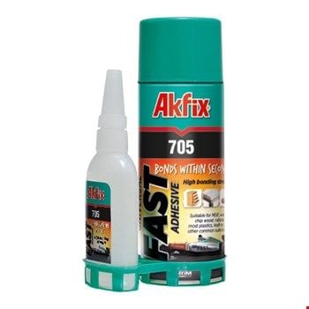 Akfix GA055 Mdf Hızlı Yapıştırıcı 100ml+25Gr