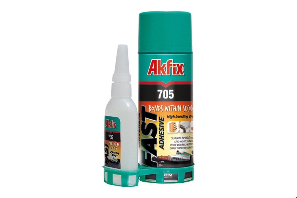 Akfix GA060 MDF Hızlı Yapıştırıcı 200 ml + 50 gr