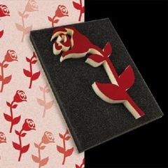 Dekor 1538 Dekoratif Büyük Gül Baskısı