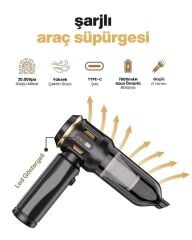 Realpro RP- 6697 Araç Süpürge & Oto Süpürgesi