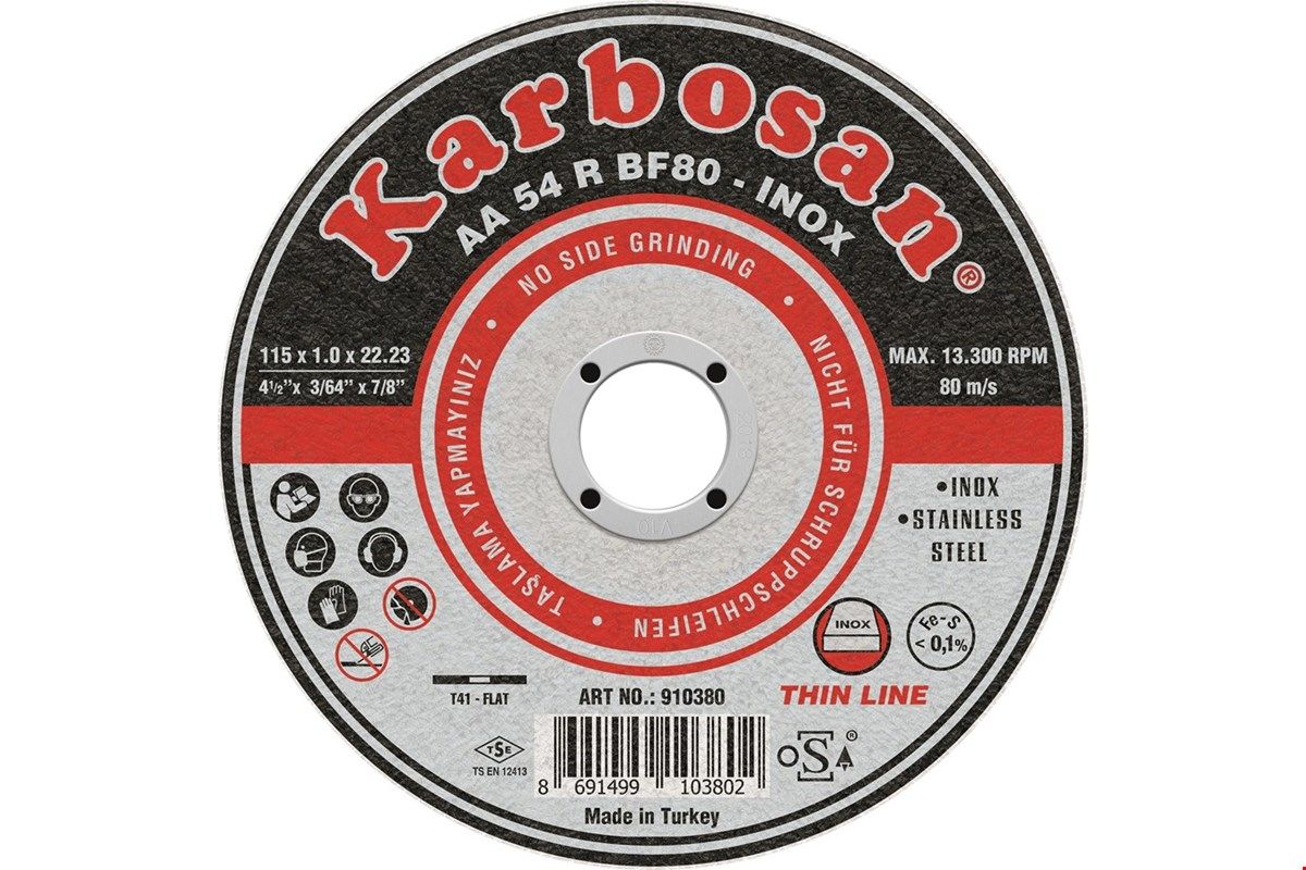 Karbosan İnox Kesici Taş 115 lik