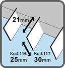 Dekor 116 Paslanmaz Çelik Sistre 30 cm