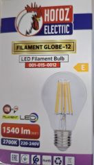 Horoz Elektrıc Fılament Globe-12 Led Ampul 12 W