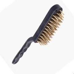 Doğuş Sarı Tel Fırça Plastik Sap 5 No (08050)