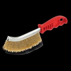 Kıvrık Uçlu Tel Fırça Plastik Sap