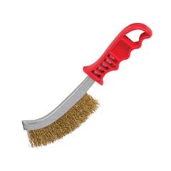 Kıvrık Uçlu Tel Fırça Plastik Sap