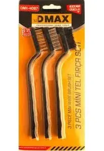 Mini Tel Fırça Seti 3 Parça Dmax