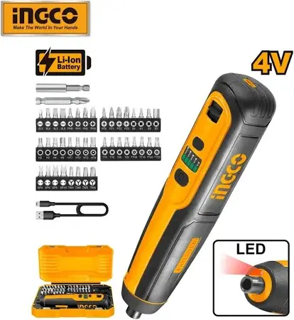 İngco Csdlı0403 Li-İon Akülü Vidalama 1/4 4V