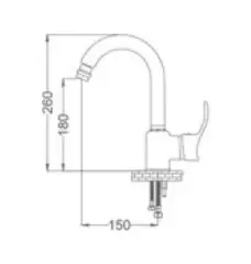 LAVABO BATARYASI KUĞU MİX GMS AKDENİZ AKD101