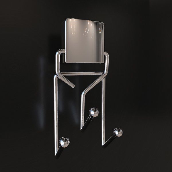 Decorev Dc-4773 Yapışkanlı Üçlü Askı Krom Metal