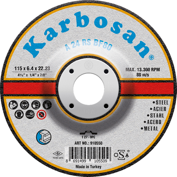 Karbosan Metal Taşlama 180 lik
