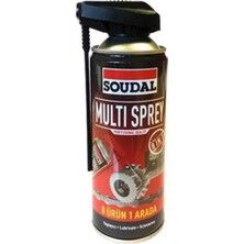 SOUDAL 8+1 MULTISPREY 400 ML – Çok Amaçlı Yağlayıcı, Pas Sökücü ve Koruyucu Sprey