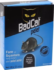 PELET FARE ÖLDÜRÜCÜ 100 GR BADCAT – Etkili ve Hızlı Kemirgen Mücadele Çözümü