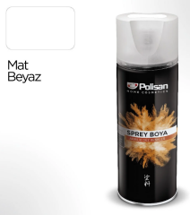 Polisan Akrilik Mat Beyaz Sprey Boya 400 ml Ral 9016