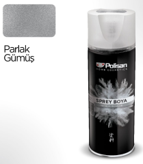 Polisan Metalik Parlak Gümüş Sprey Boya 400 ml
