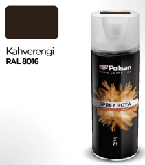 Polisan Akrilik Kahve Sprey Boya 400 ml - RAL 8016