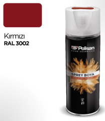 Polisan Akrilik Kırmızı Sprey Boya 400 ml Ral 3002