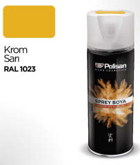 Polisan Akrilik Krom Sarı Sprey Boya 400 ml - RAL 1023