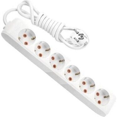 VİKO GRUP PRİZ 6 LI 5 MT UZATMA BEYAZ