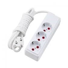 GRUP PRİZ 3 LÜ 5 MT UZATMA BEYAZ ANAHTARSIZ