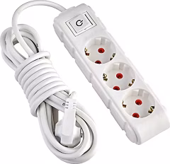 GRUP PRİZ 3 LÜ 5 MT UZATMA BEYAZ ANAHTARLI