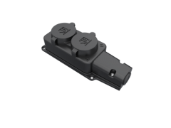 GRUP PRİZ 2 Lİ MONOFAZE SİYAH