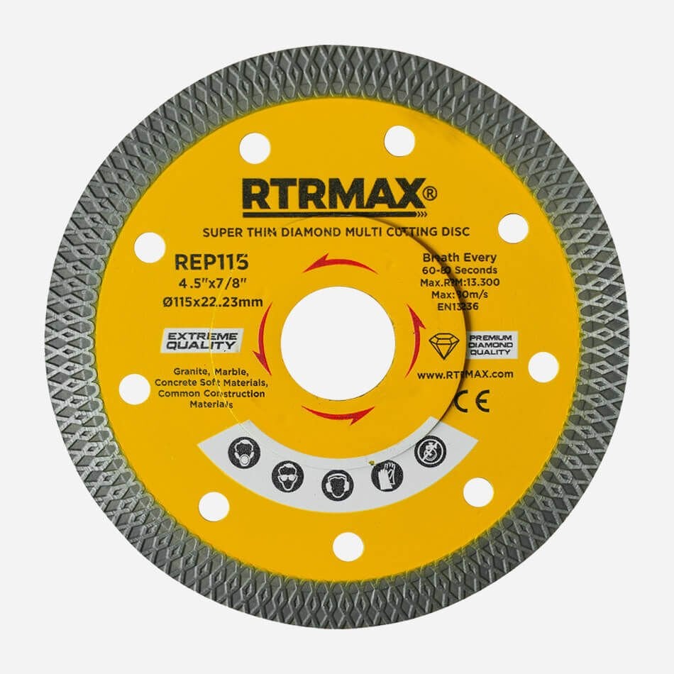 RTRMAX SERAMİK KESİCİ REP115 ÇAPRAZ DİŞ HASSAS KESİCİ ELMAS TESTERE