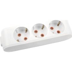 VİKO 3 LÜ KLEMENSLİ GRUP PRİZ BEYAZ