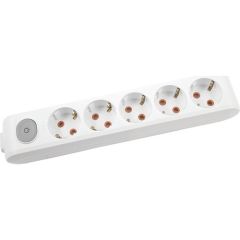 VİKO 5 Lİ KLEMENSLİ ANAHTARLI ÇOCUK KORUMALI GRUP PRİZ BEYAZ