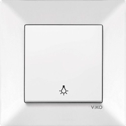 VİKO KARRE LİGHT ANAHTAR SIVA ALTI BEYAZ (ÇERÇEVESİZ)