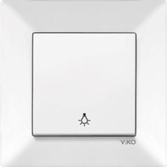 VİKO KARRE LİGHT ANAHTAR SIVA ALTI BEYAZ (ÇERÇEVESİZ)