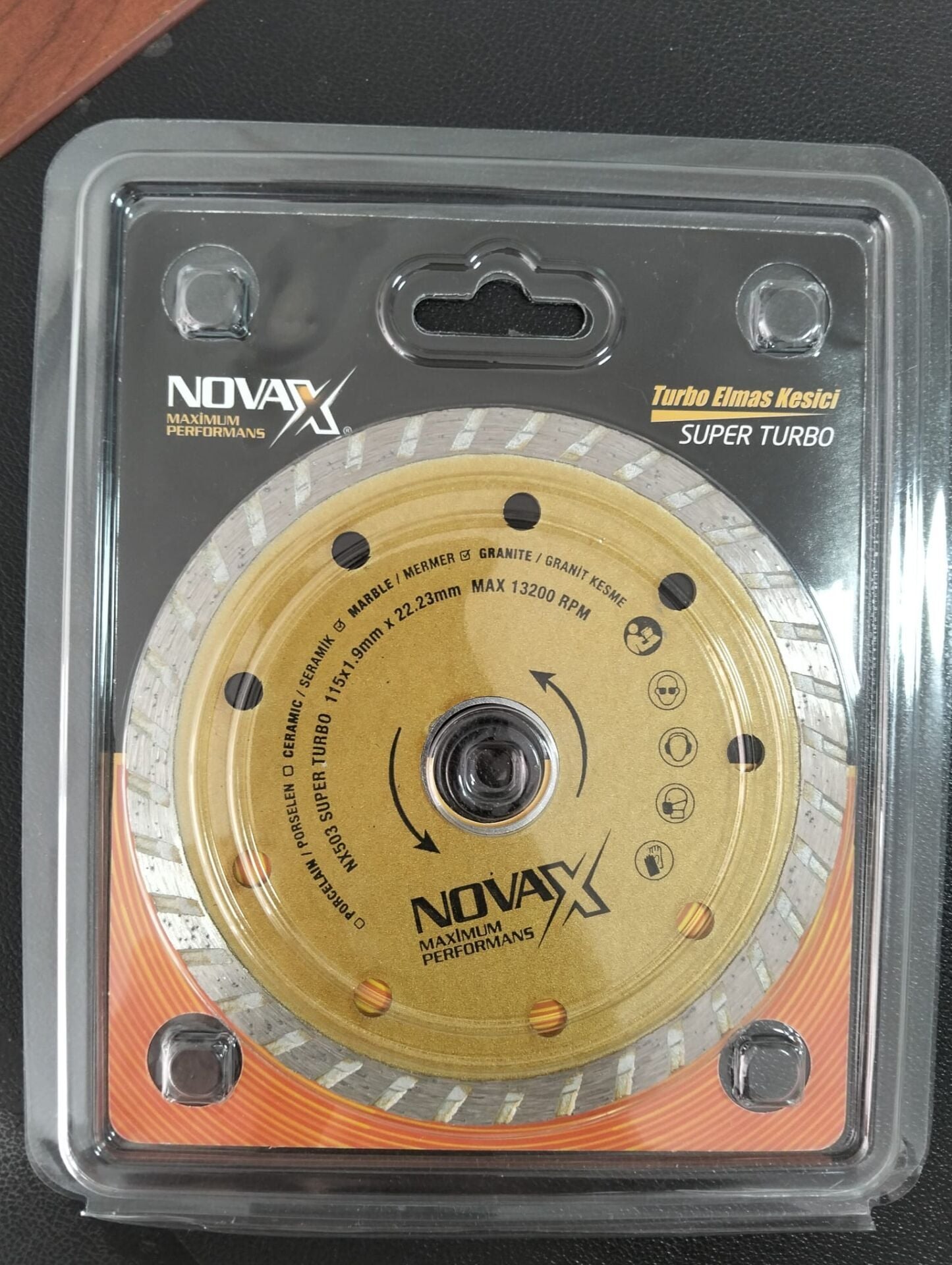 NOVAX TURBO ELMAS HASSAS KESİCİ 115 MM