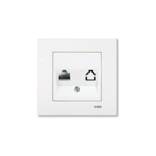 VİKO KARRE TEKLİ DATA PRİZİ RJ45-CAT6 BEYAZ 909670078