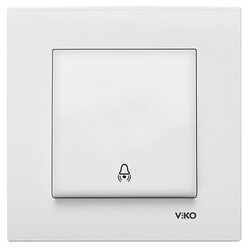 VİKO KARRE ZİL ANAHTARI BEYAZ (ÇERÇEVESİZ) 90967006