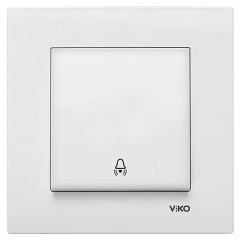 VİKO KARRE ZİL ANAHTARI BEYAZ (ÇERÇEVESİZ)