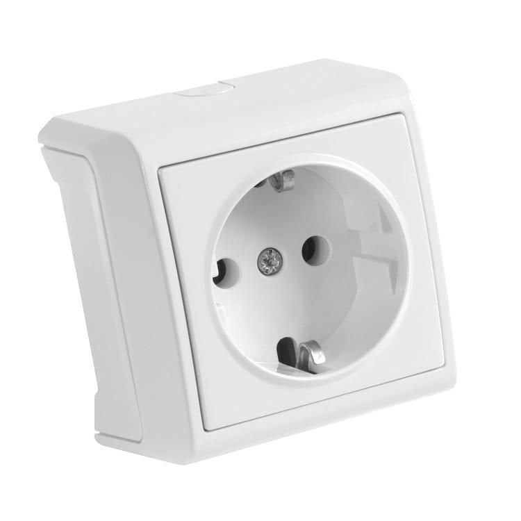 VİKO TOPRAKLI PRİZ SIVA ÜSTÜ BEYAZ