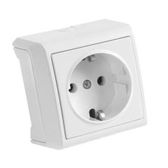 VİKO TOPRAKLI PRİZ SIVA ÜSTÜ BEYAZ