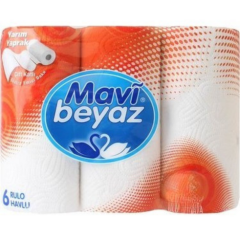 MAVİ BEYAZ KAĞIT HAVLU 6 LI