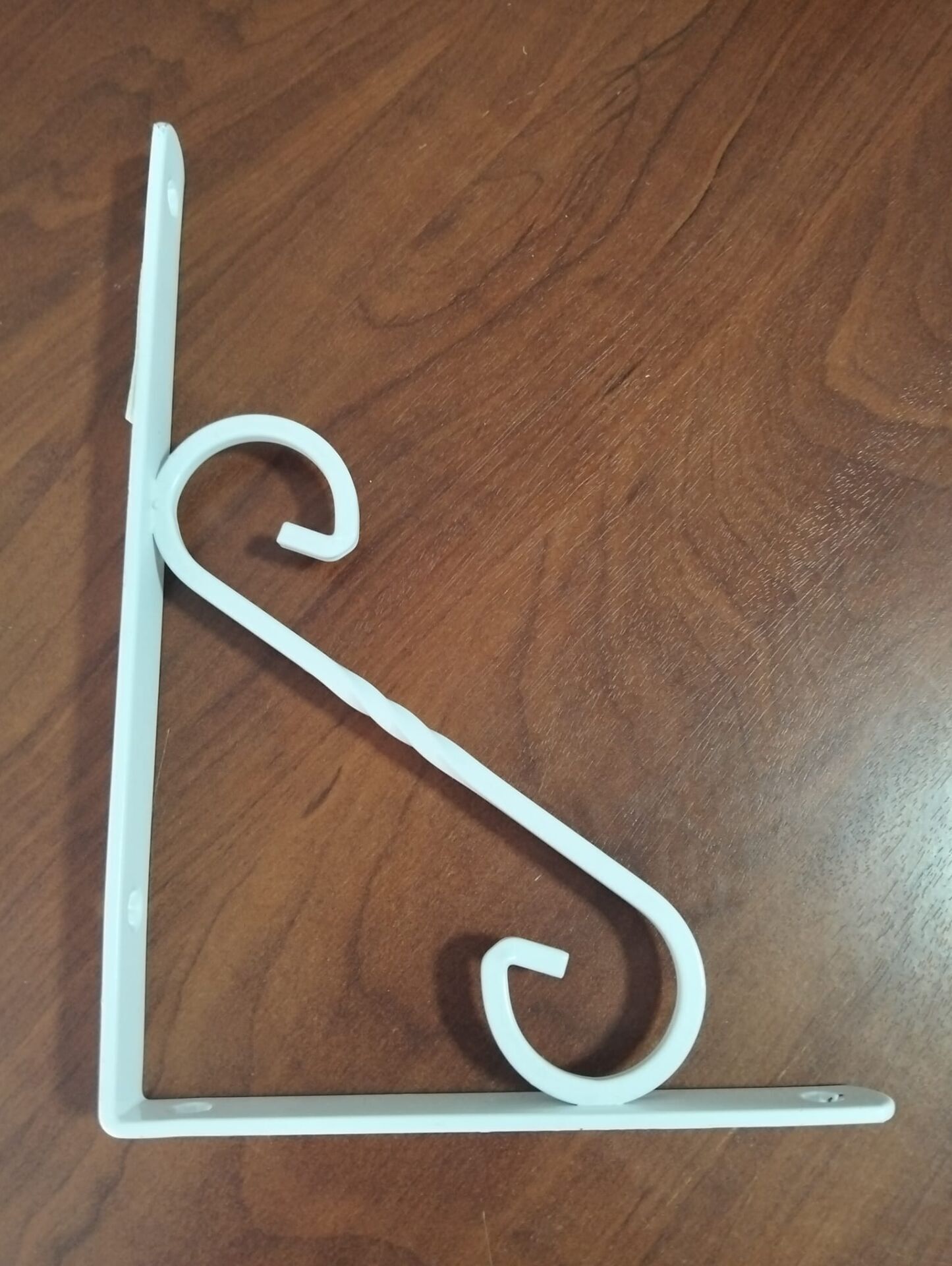 Ferforje Raf Altı Metal L Ayak Beyaz 160x230 mm