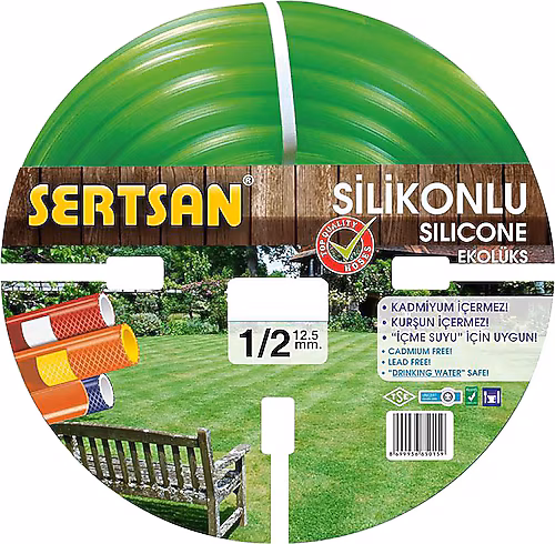 SERTSAN BAHÇE HORTUMU SİLİKONLU 1/2 25 MT