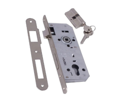 Kale 152R 45 mm Silindirli Gömme Kilit Nikel Oval