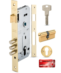 Kale Kilit 2000 45 mm Silindirli Bilyalı Çelik Kapı Kilidi